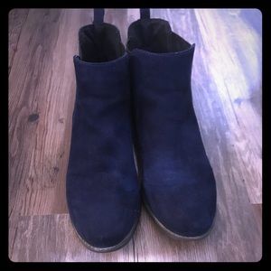 Cute navy booties